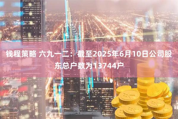 钱程策略 六九一二：截至2025年6月10日公司股东总户数为13744户